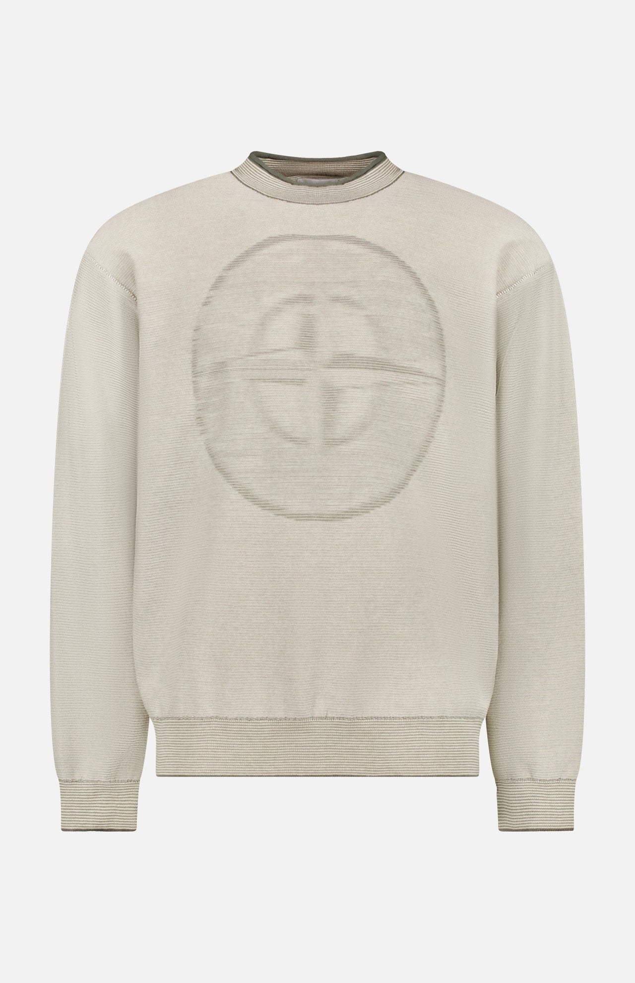 Crew Neck Blurred Logo Sweater (14625293762923)