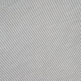 A close-up of the STONE ISLAND Ribbed Crewneck Sweater in light gray, featuring a ribbed knit design and a visible brand label near the collar.