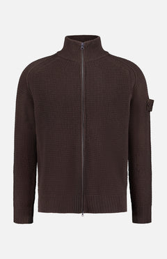 STONE ISLANDWool Tonal Patch Zip Up SweaterA.K. Rikk's