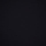 Close-up of the SUNSPEL Short Sleeve Classic Crewneck T-Shirt in black, featuring a visible neck seam and a small white label near the collar—an iconic 100% cotton tee.