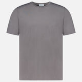 The SUNSPEL Short Sleeve Classic T-Shirt is displayed against a white background. Made in England from 100% cotton, this t-shirt features a plain, short-sleeved design in classic grey.