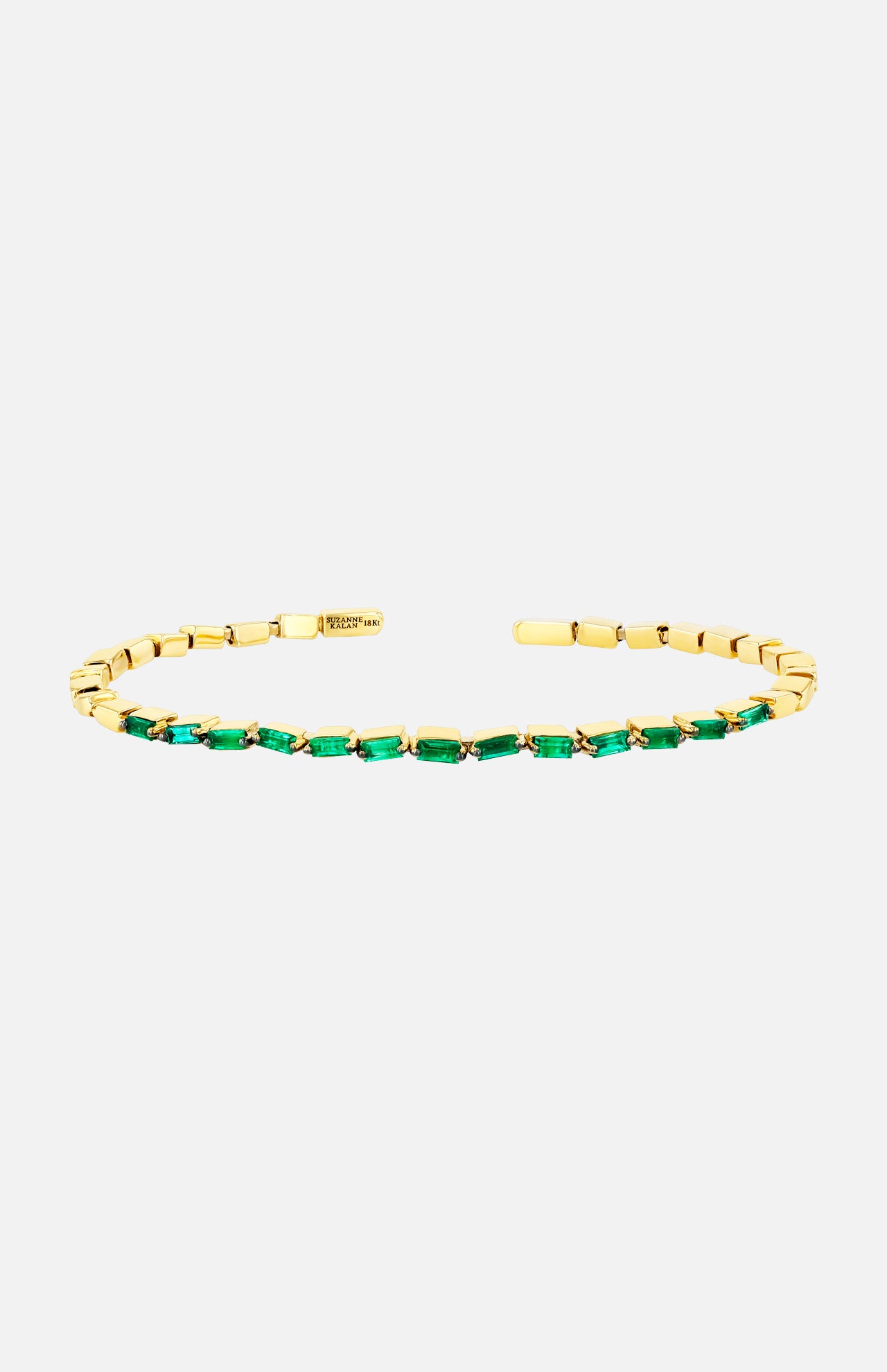 Emerald Baguette Bangle (6977015021683)