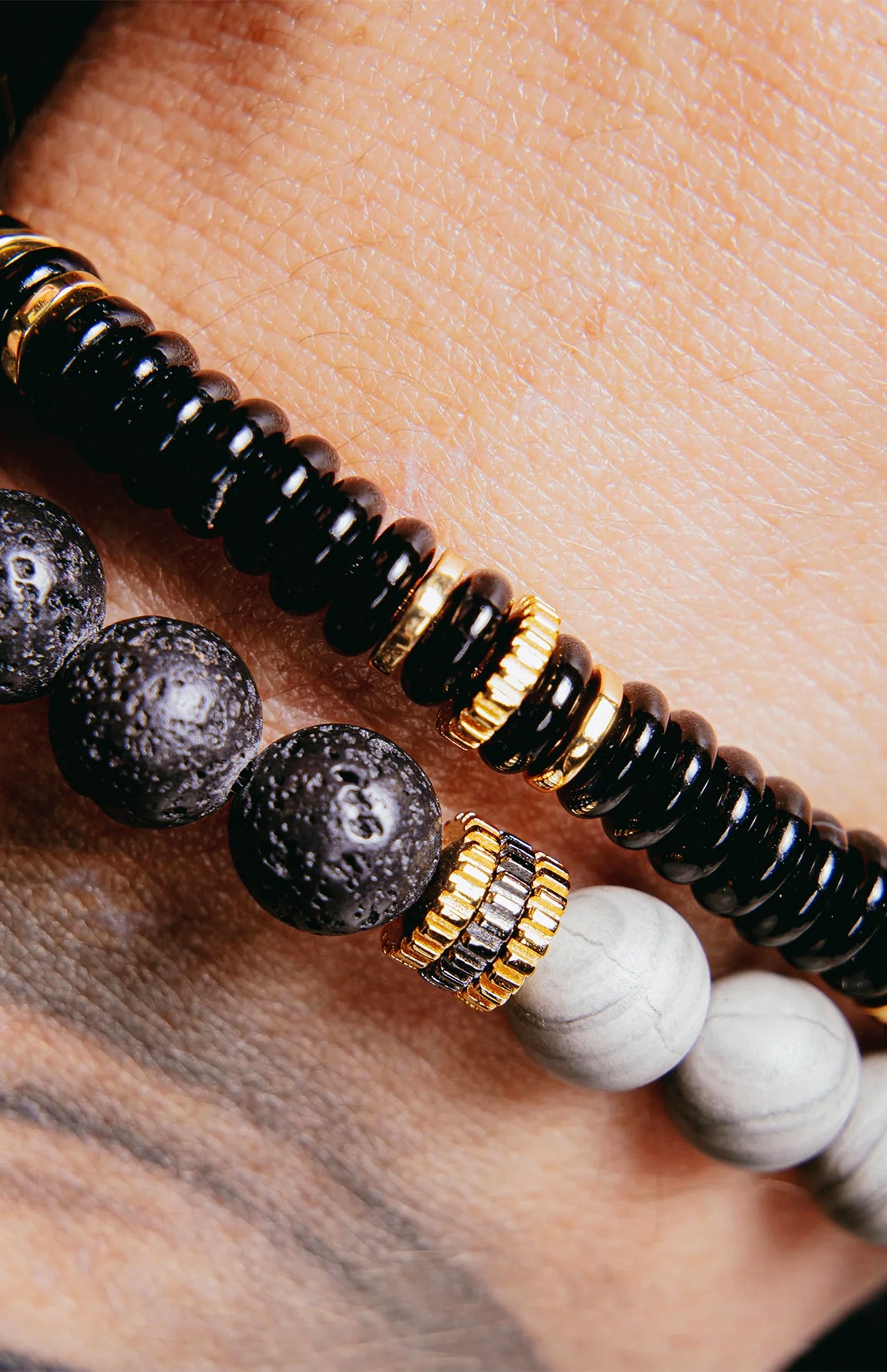 Black Agate Bracelet (14657513161067)