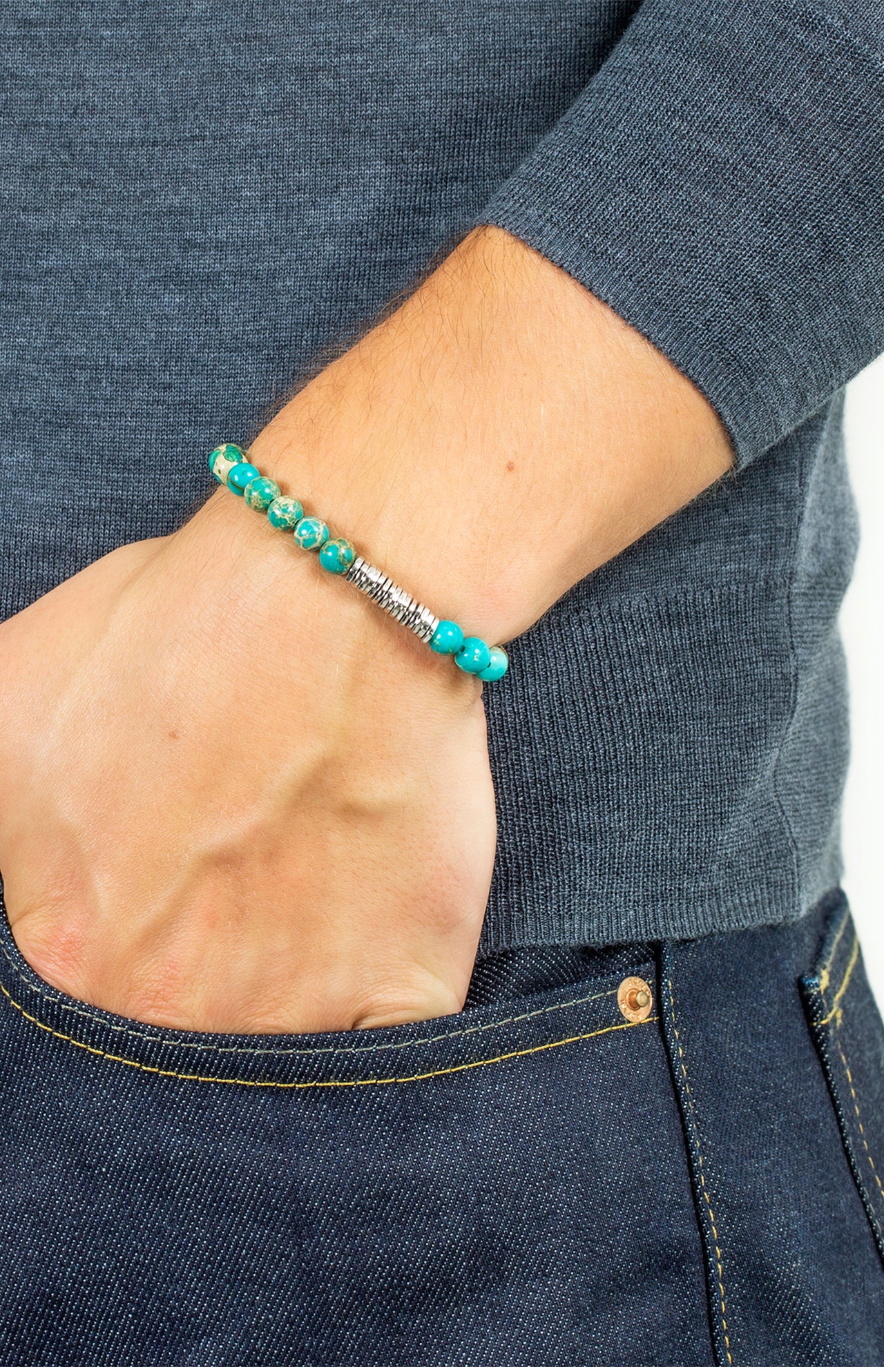 Classic Discs Beaded Bracelet (7349622669427)