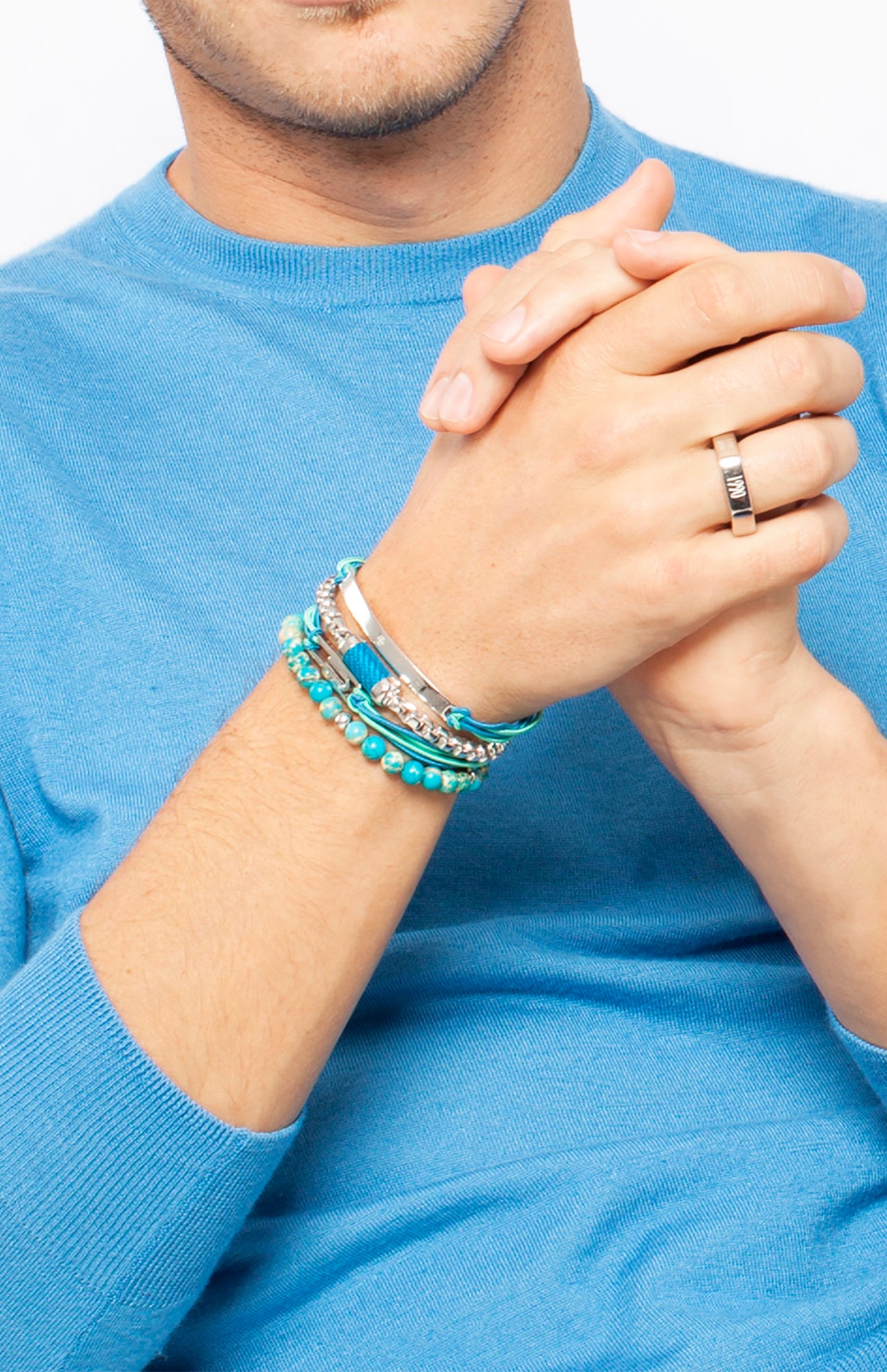 Classic Discs Beaded Bracelet (7349622669427)