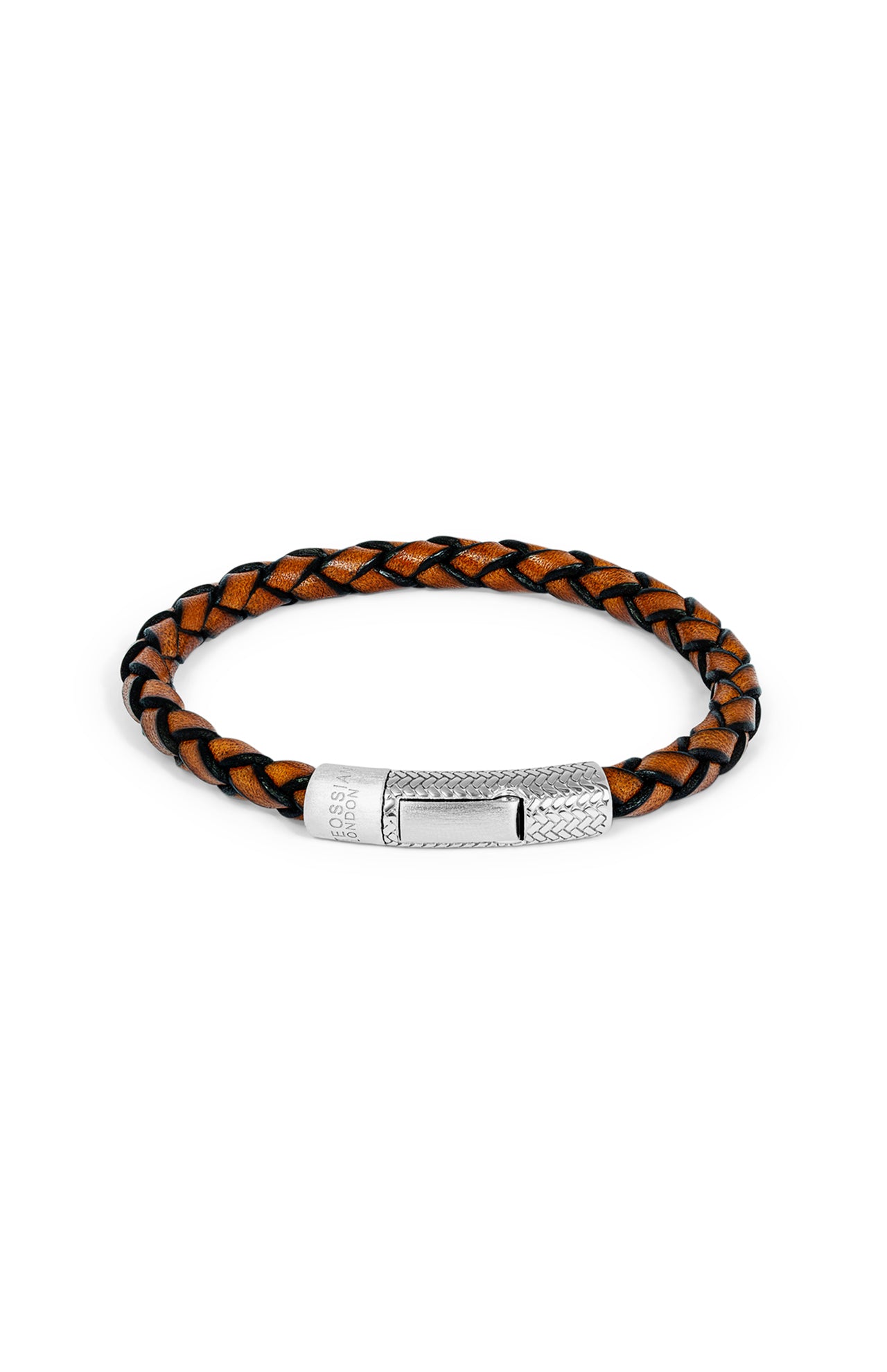 Herringbone Click Pelle Bracelet (7349622767731)