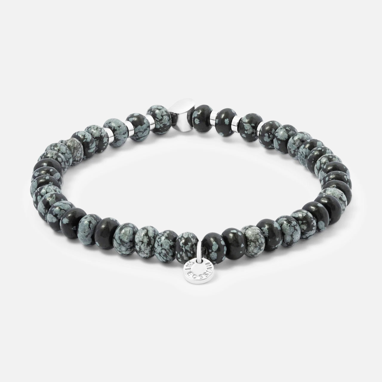 Snowflake Obsidian Bracelet (14657512866155)