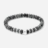 Snowflake Obsidian Bracelet (14657512866155)