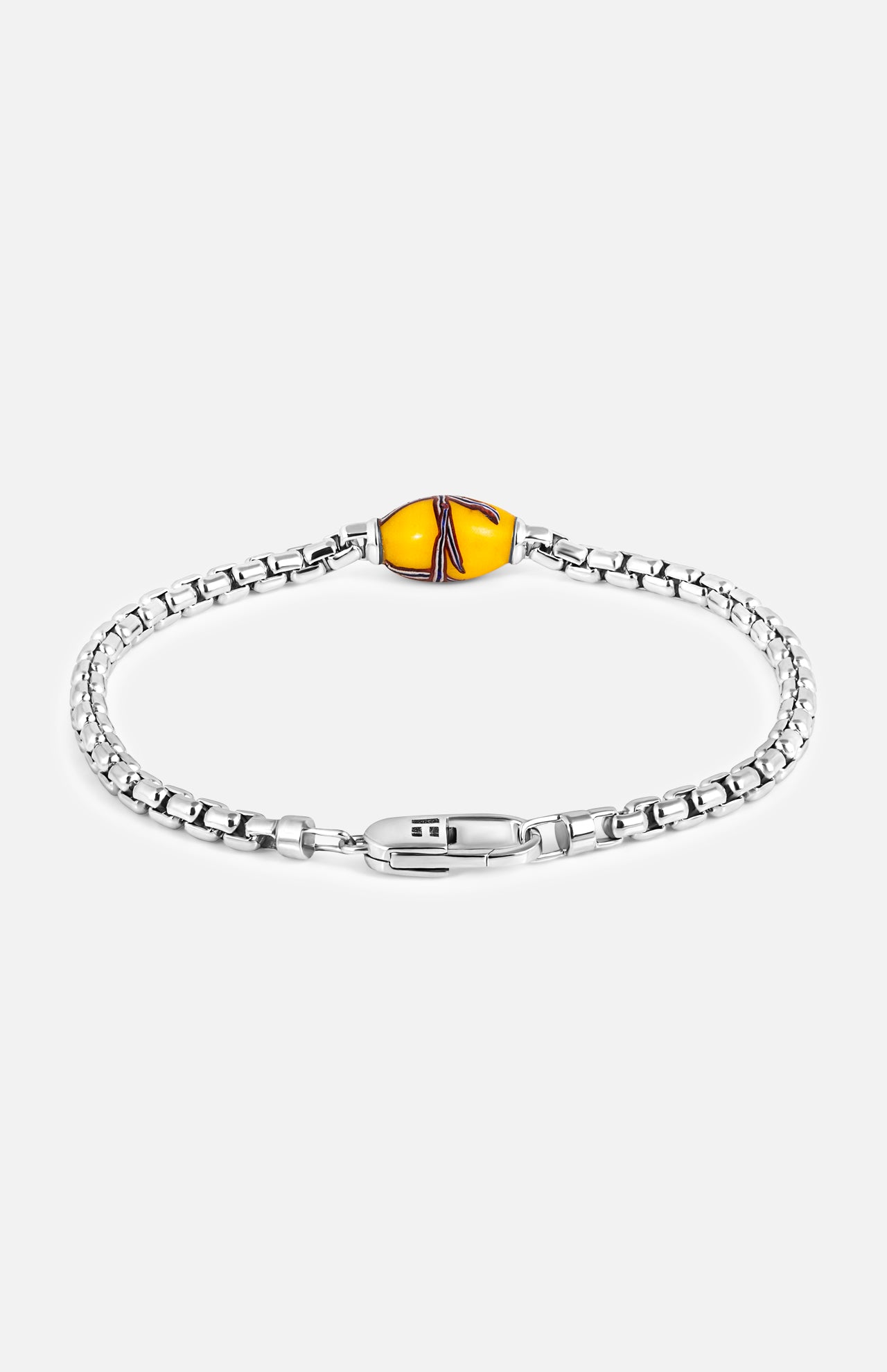 Yellow French Cross Bead Bracelet (14657512669547)