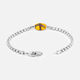 Yellow French Cross Bead Bracelet (14657512669547)