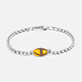 Yellow French Cross Bead Bracelet (14657512669547)