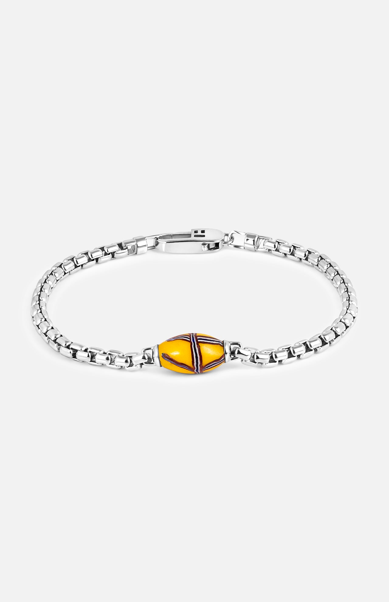 Yellow French Cross Bead Bracelet (14657512669547)