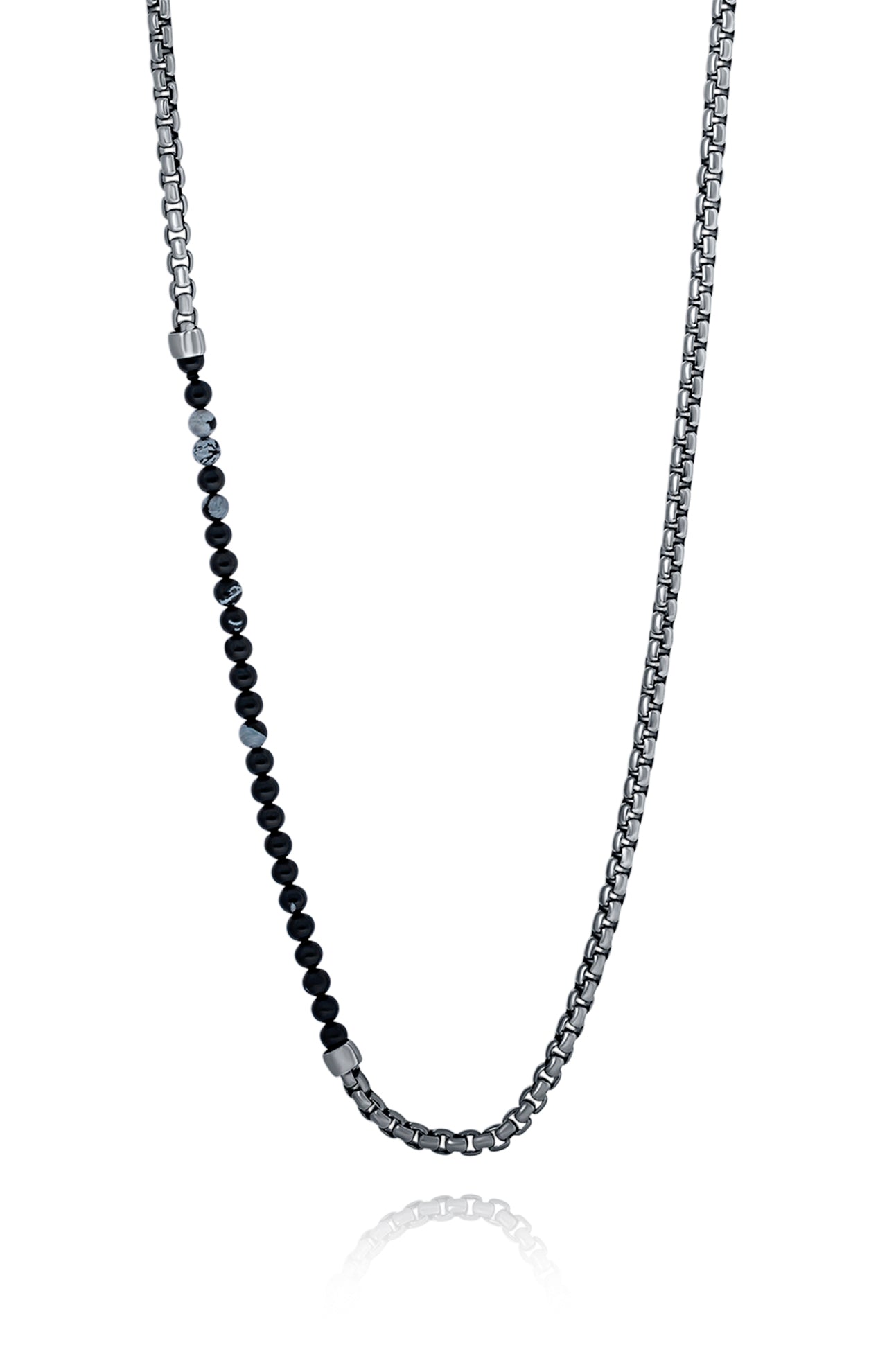 Ruthenium Sennit Catena Necklace (7160396906611)