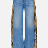 The Fringe Half-Pipe Button Sneak Jean