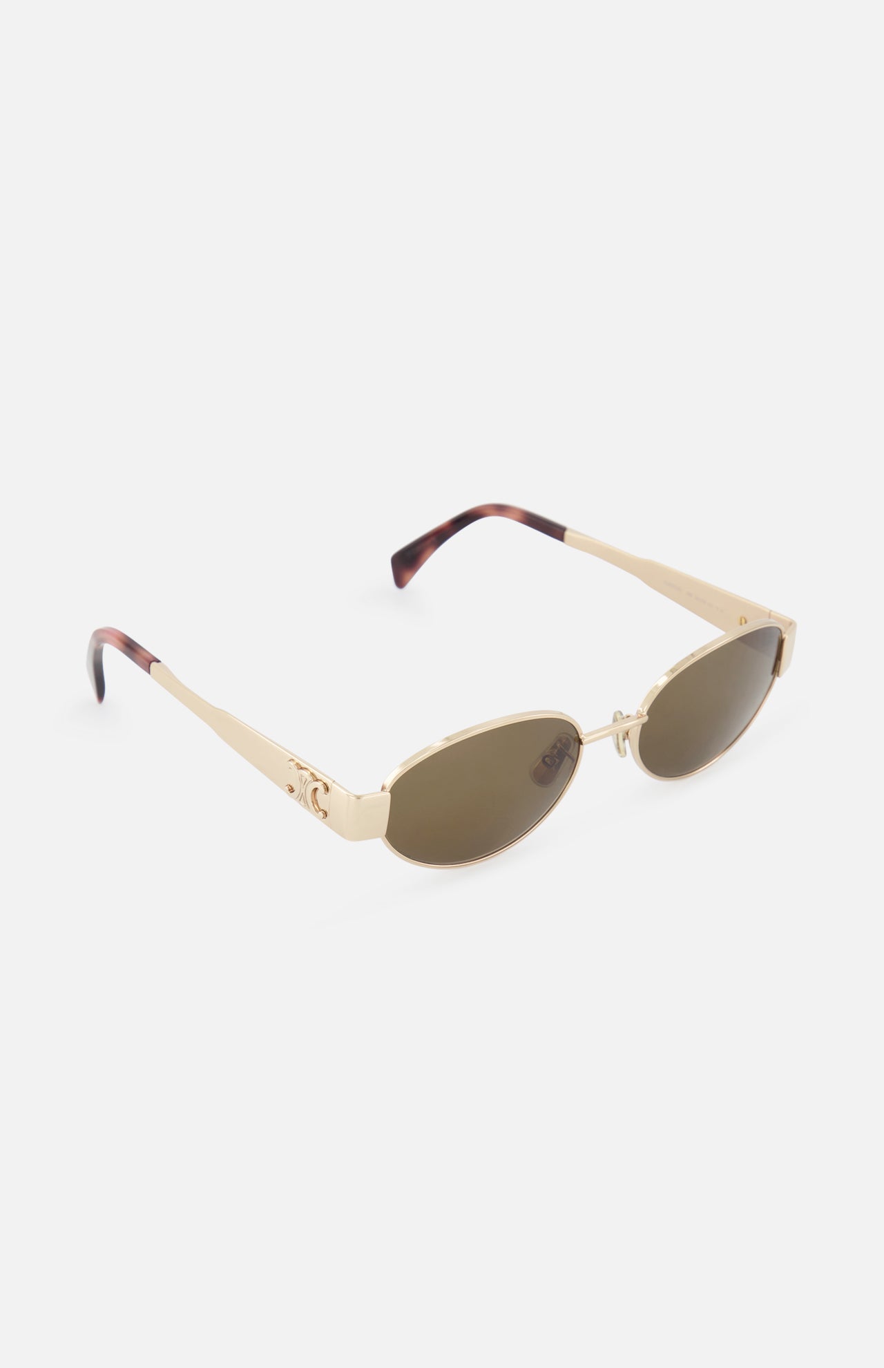 Celine Oval Gold Sunglasses (14687114723691)