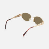 Celine Oval Gold Sunglasses (14687114723691)