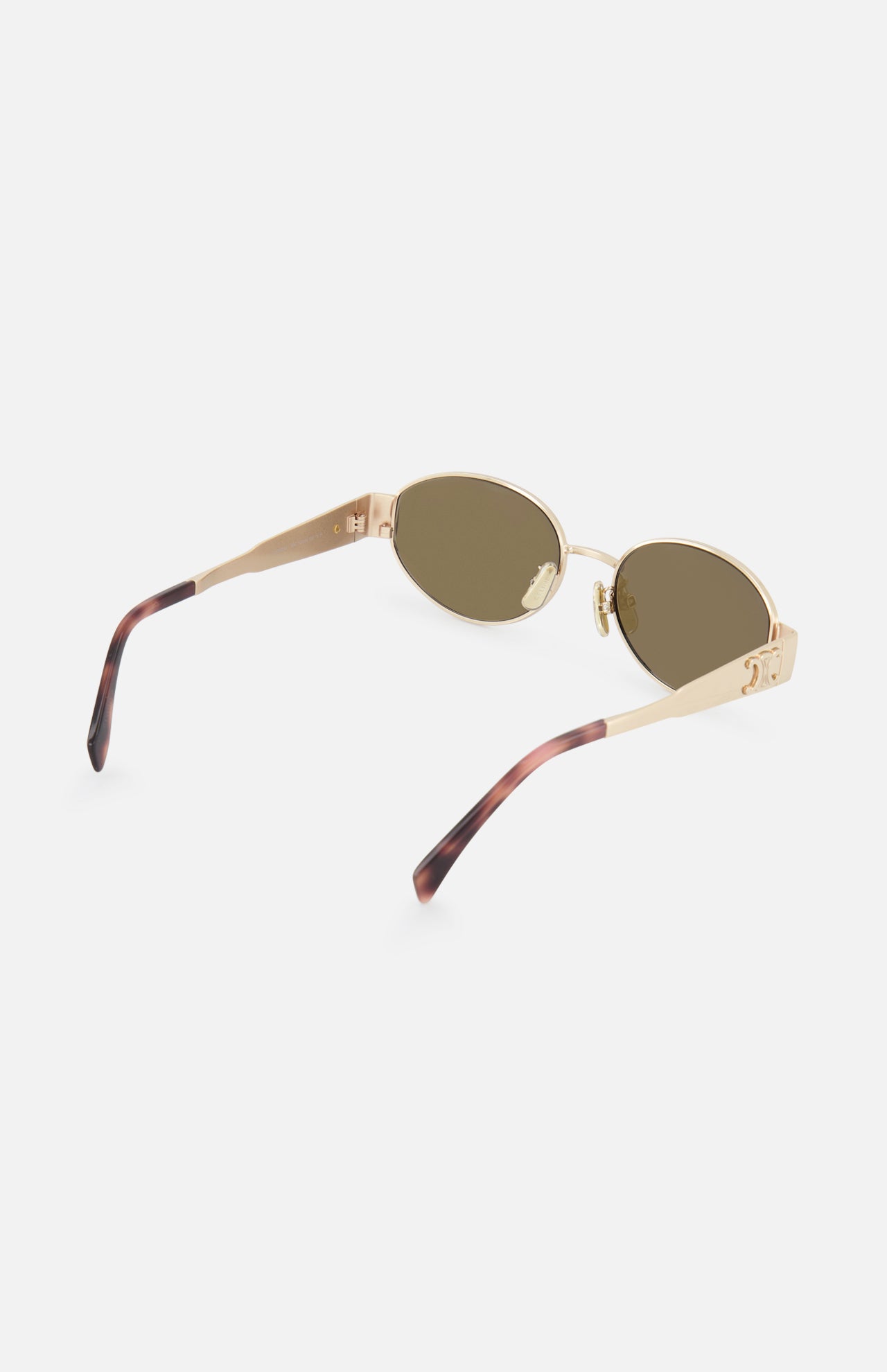 Celine Oval Gold Sunglasses (14687114723691)