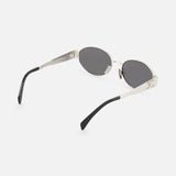 Celine Oval Silver Sunglasses (14687114690923)
