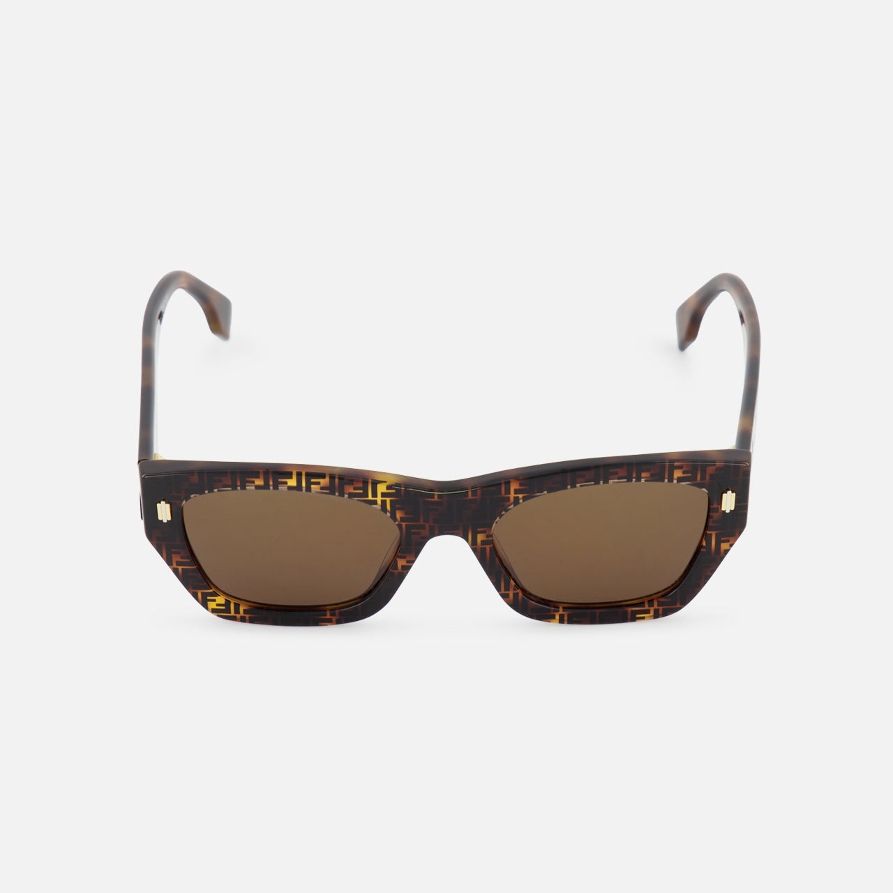 Fendi Logo Print Brown Sunglasses (14687114953067)