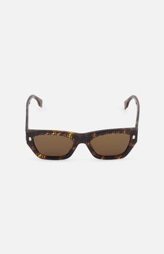 Fendi Logo Print Brown Sunglasses (14687114953067)