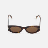 Fendi Oval Logo Brown Sunglasses (14687115018603)