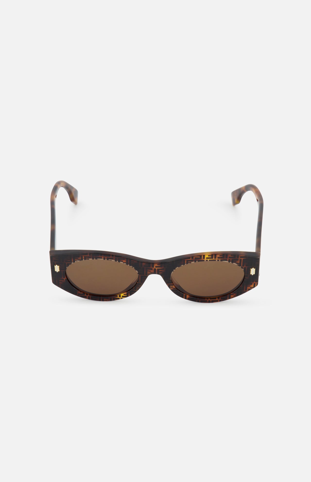 Fendi Oval Logo Brown Sunglasses (14687115018603)
