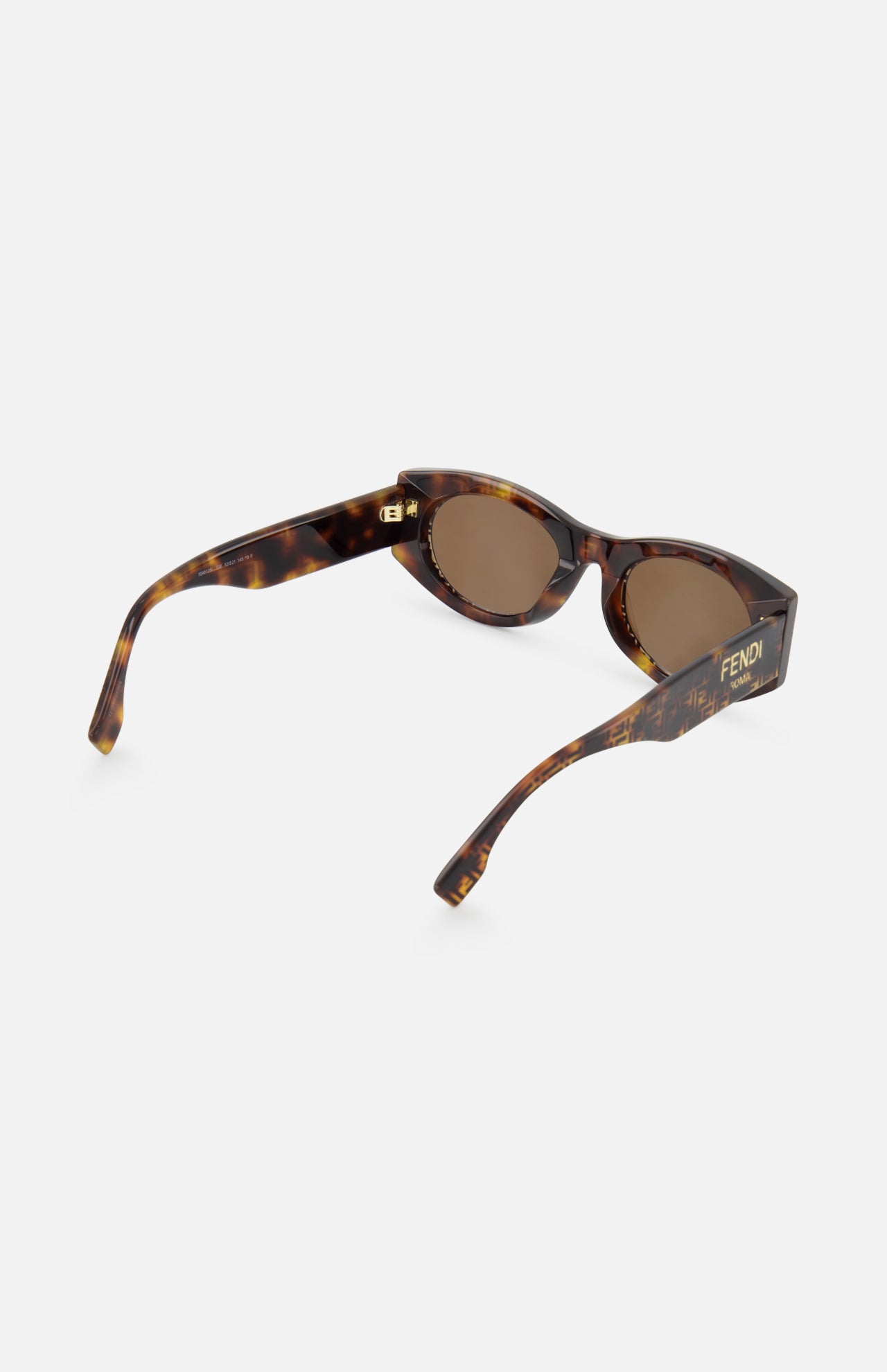 Fendi Oval Logo Brown Sunglasses (14687115018603)
