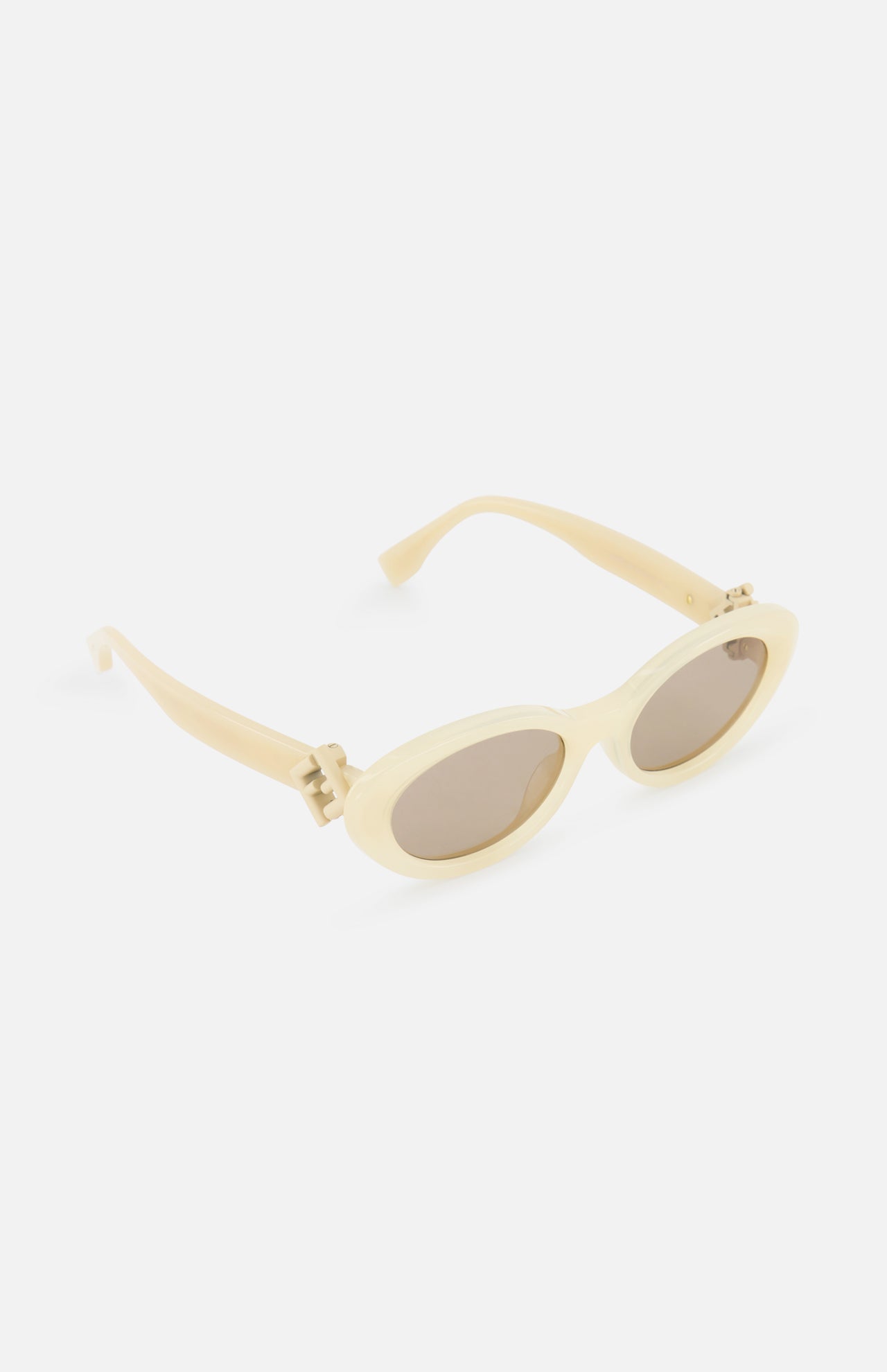 Fendi Oval Beige Sunglasses (14687115182443)