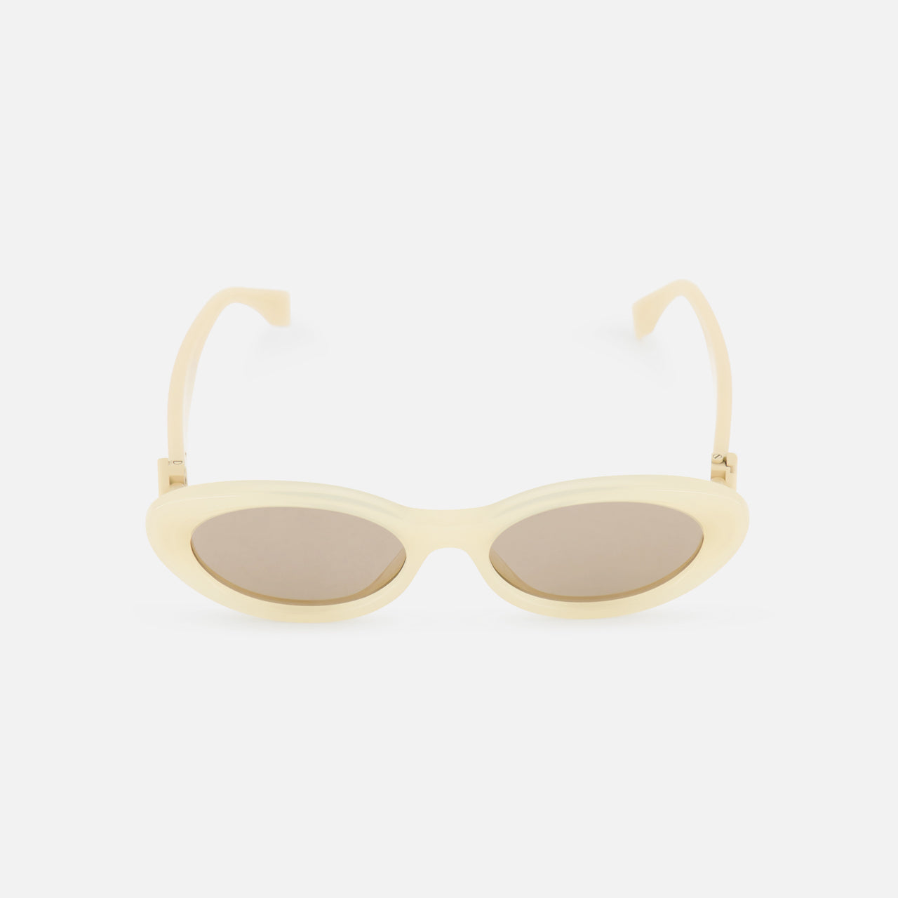 Fendi Oval Beige Sunglasses (14687115182443)