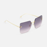 Fendi Square Gold Sunglasses (14687115247979)