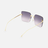 Fendi Square Gold Sunglasses (14687115247979)