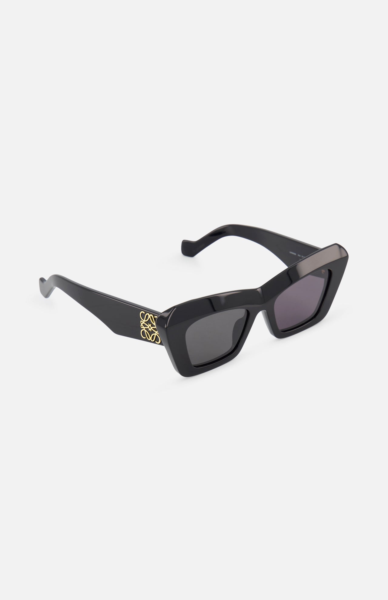 Loewe Cat Eye Beveled Black Sunglasses (14687115280747)