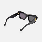 Loewe Cat Eye Beveled Black Sunglasses (14687115280747)