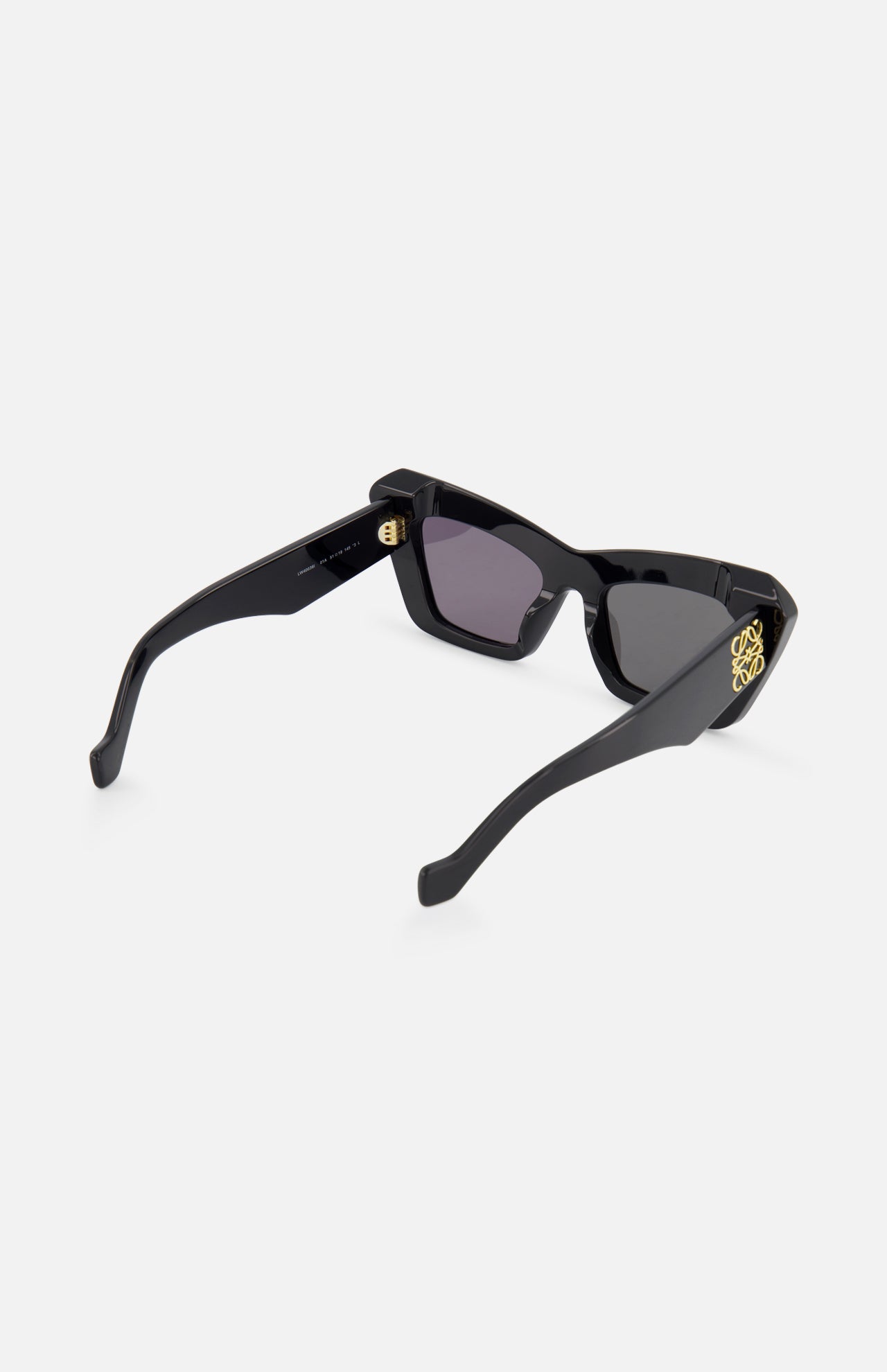 Loewe Cat Eye Beveled Black Sunglasses (14687115280747)