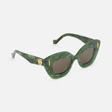 Loewe Cat Eye Green Sunglasses (14687115379051)