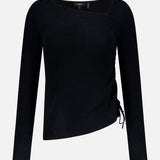 Asymmetric Ruched Side Top