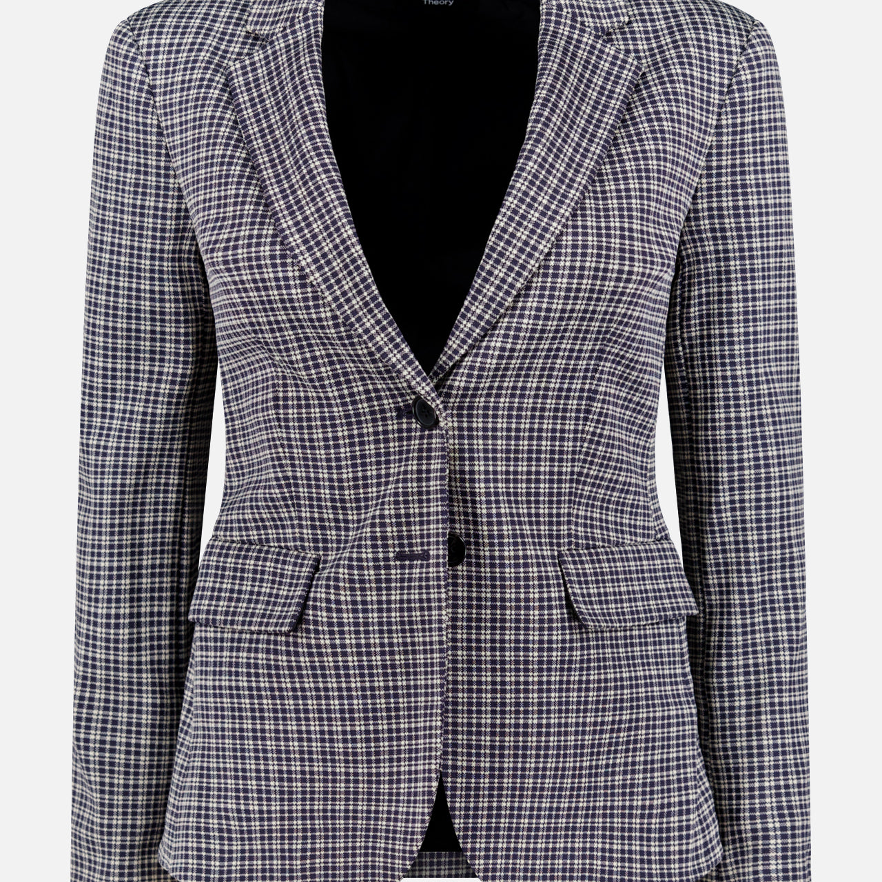 Carissa Slim Fit Knit Plaid Blazer (14702069121387)