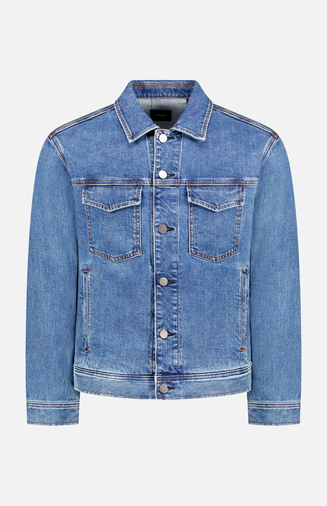 City Trucker Jacket in Stretch Denim (14671834677611)