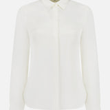 Classic Fitted Shirt in Silk Georgette (14693717442923)