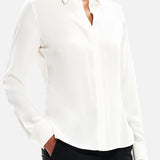 Classic Fitted Shirt in Silk Georgette (14693717442923)