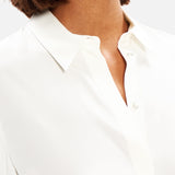 Classic Fitted Shirt in Silk Georgette (14693717442923)