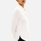 Classic Fitted Shirt in Silk Georgette (14693717442923)