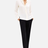 Classic Fitted Shirt in Silk Georgette (14693717442923)