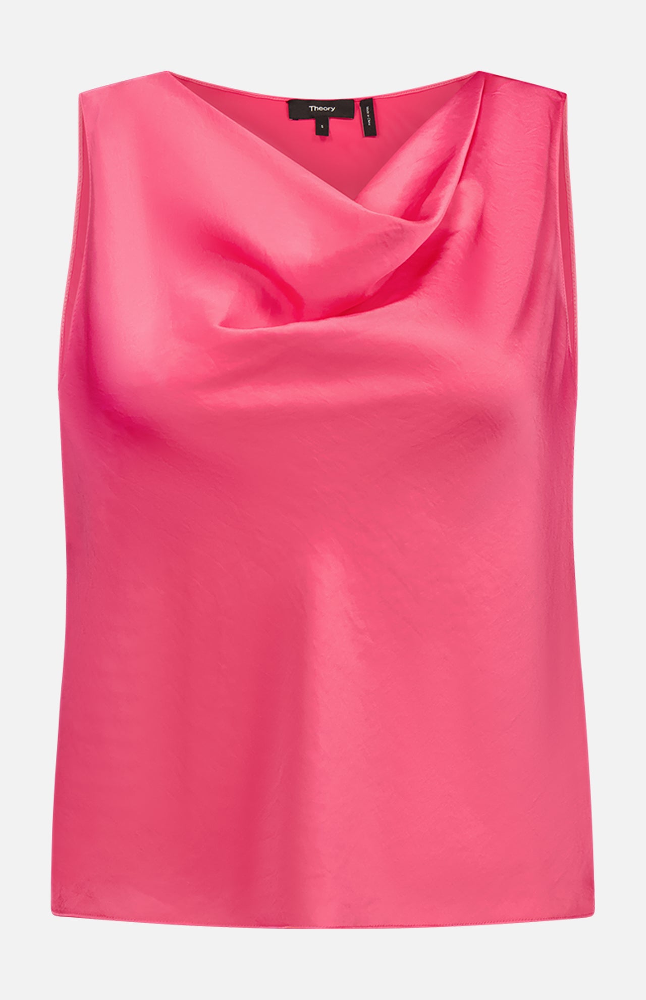 Cowl Neck Top in Crushed Satin (7708777709683)