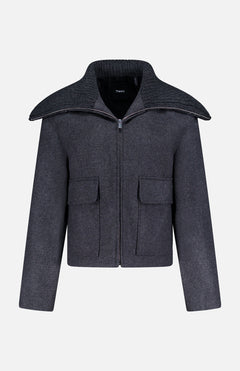 THEORYCozy Wide Wing Collar JacketA.K. Rikk's