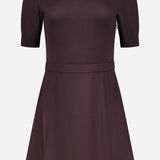 Deep Pleated Wool Dress (14709683814763)