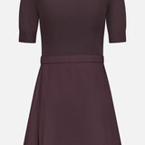 Deep Pleated Wool Dress (14709683814763)