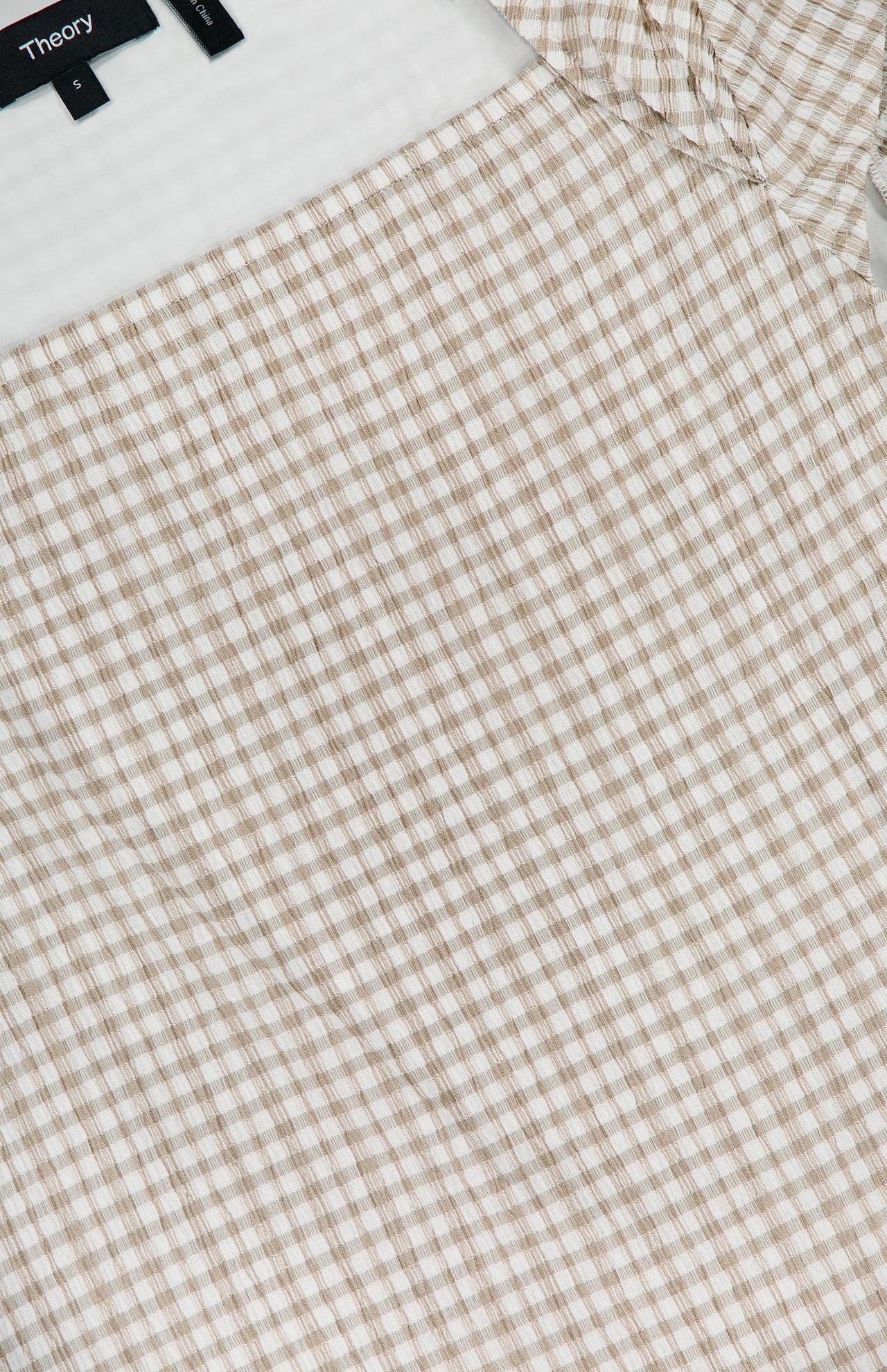 Drape Cap Sleeve Gingham Dress (14686537351531)