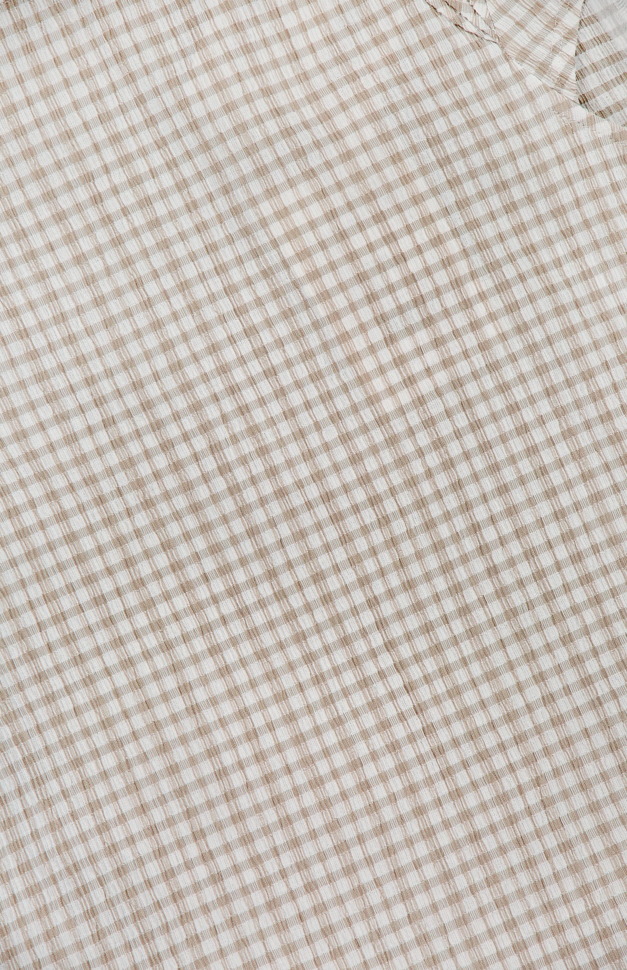 Drape Cap Sleeve Gingham Top (14686517952875)