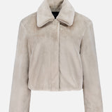 Cropped Faux Fur Coat